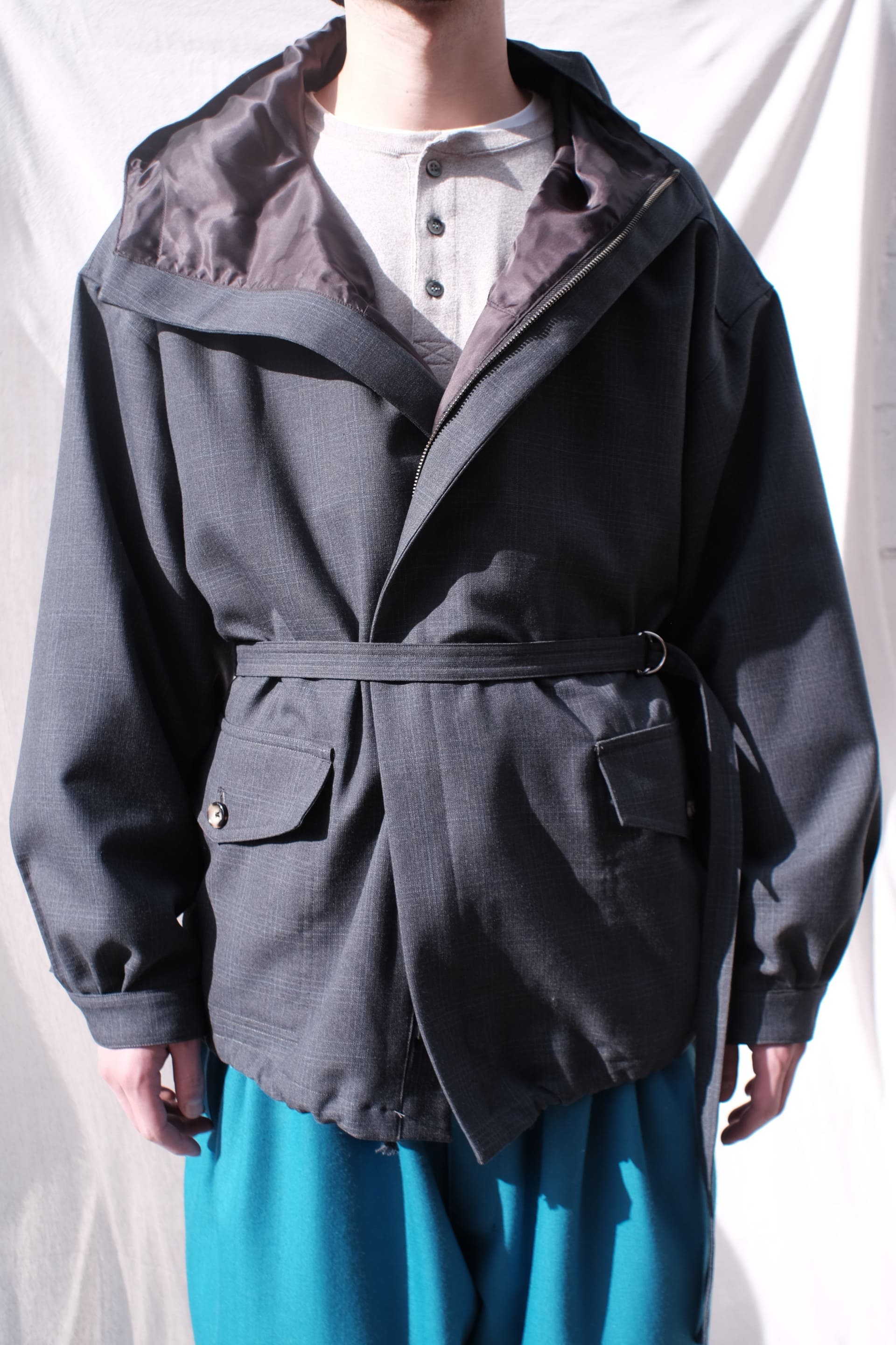 Homeless Tailor Layered Blouson Jacket - ステンカラーコート